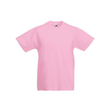 Детская футболка для мальчиков классическая Fruit of the loom розовая