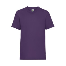 Детская футболка для мальчиков классическая Fruit of the loom фиолетовая