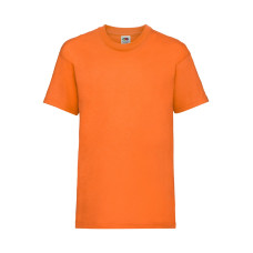 Детская футболка для мальчиков классическая Fruit of the loom оранжевая