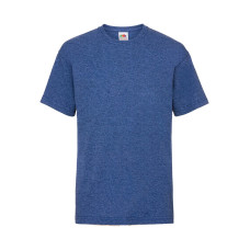 Детская футболка для мальчиков классическая Fruit of the loom синяя меланж