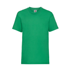 Детская футболка для мальчиков классическая Fruit of the loom зеленая