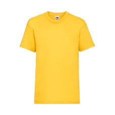 Детская футболка для мальчиков классическая Fruit of the loom желтая