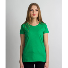 Женская футболка классическая Fruit of the loom зеленая