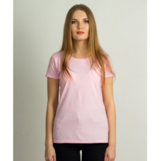 Женская футболка классическая Fruit of the loom розовая