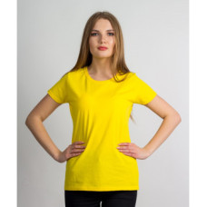 Женская футболка классическая Fruit of the loom ярко желтая