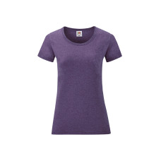 Женская футболка классическая Fruit of the loom фиолетовая меланж