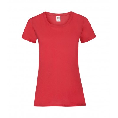 Женская футболка классическая Fruit of the loom красная