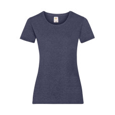 Женская футболка классическая Fruit of the loom темно синяя меланж